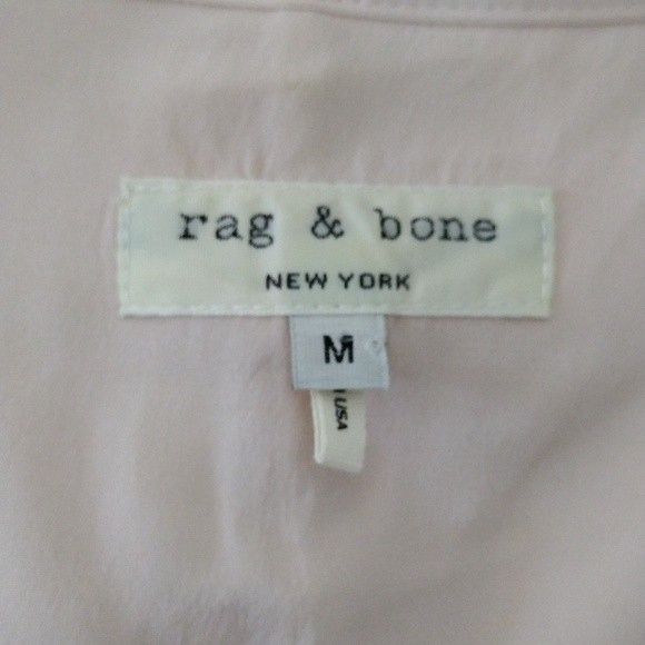 Rag & Bone Silk Blend Fleet Combo Tank Top M Blush Pink Hi-Low Chic Layered Top - Picture 6 of 8